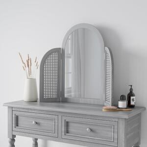 Lucy Cane Dressing Table Mirror Grey