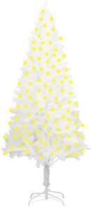 Artificial Christmas Tree with LEDs White 210 cm