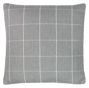 Window Check Cushion - 43x43cm - Grey