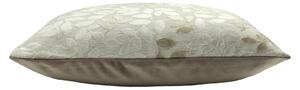 Cut Velvet Leaf Cushion - 45x45cm - Grey