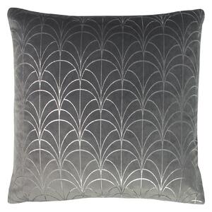 Geo Foil Deco Cushion - 45x45cm - Charcoal