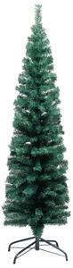 Slim Artificial Christmas Tree with Stand Green 120 cm PVC