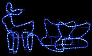 Reindeer and Sleigh Christmas Decoration Outdoor 252 LEDs
