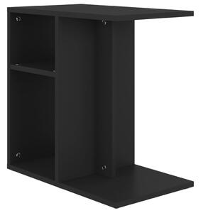 Side Table Black 50x30x50 cm Engineered Wood