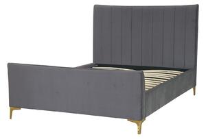 Donna Deco Double Bed - Grey