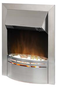 Dimplex Dakota Optiflame Electric Fire with Inset Fitting - Stainless Steel