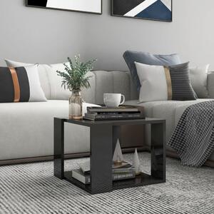Coffee Table High Gloss Grey 40x40x30 cm Engineered Wood
