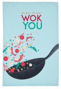 KitchenCraft Set of 2 We Will Wok You Tea Towels