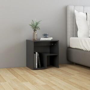 Bed Cabinet Grey 40x30x40 cm Engineered Wood
