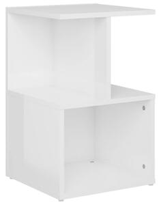 Bedside Cabinet High Gloss White 35x35x55 cm Engineered Wood