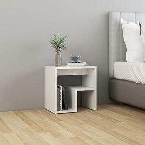 Bed Cabinet High Gloss White 40x30x40 cm Engineered Wood