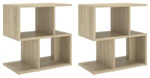 Bedside Cabinets 2 pcs Sonoma Oak 50x30x51.5 cm Engineered Wood