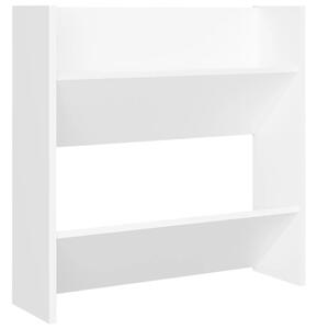 Wall Shoe Cabinet White 60x18x60 cm Engineered Wood