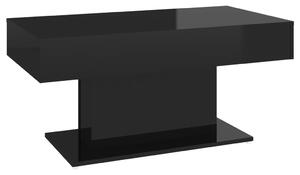 Coffee Table High Gloss Black 96x50x45 cm Engineered Wood