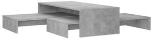 Nesting Coffee Table Set Concrete Grey 100x100x26.5cm Engineered Wood