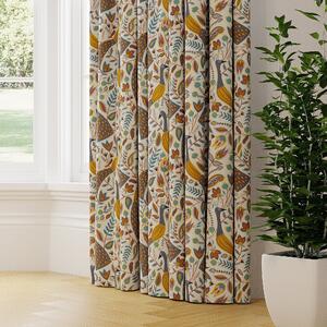Peacock Made to Measure Curtains Yellow/Green/White