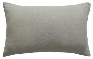 House Beautiful Velvet Linen Cushion - Silver - 30x50cm