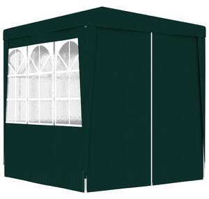 Professional Party Tent with Side Walls 2x2 m Green 90 g/m?