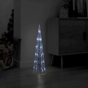 Acrylic Decorative Pyramid LED Light Cone Cold White 60 cm