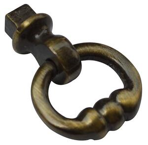 Petworth 74mm Zinc Antique Brass Ring Pendant Handle - 2 Pack