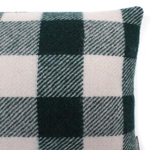 Country Living Wool Gingham Cushion - 30x50cm - Dark Green