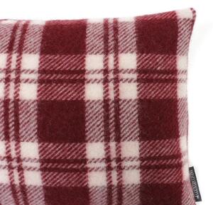 Country Living Wool Grid Check - 30x50cm - Cranberry