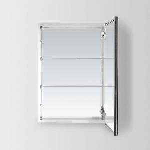 Badminton Single Door Bathroom Mirror Cabinet - 700x500mm