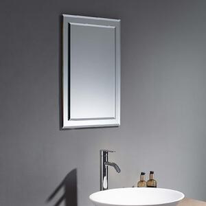 Bibury Bevelled Edge Rectangular Mirror on Mirror - 40x60cm