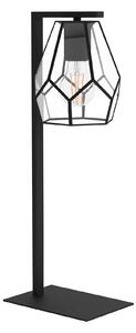 EGLO Mardyke Glass Steel Table Lamp