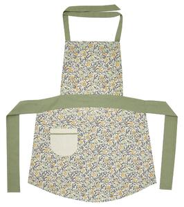 Arts and Crafts Apron White, Blue and Yellow
