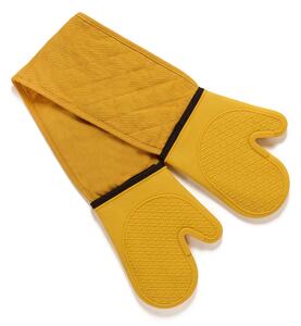 Ochre Silicone Double Oven Glove Yellow