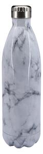 Marble 1L Water Flask White and Black