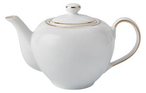 Gold Band Teapot White