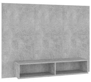Wall TV Cabinet Concrete Grey 120x23.5x90 cm Engineered Wood