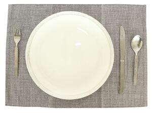 Silver Luxe Ribbed Placemats - 2 Pack