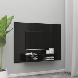 Wall TV Cabinet Black 135x23.5x90 cm Engineered Wood