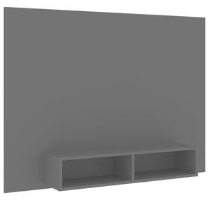 Wall TV Cabinet Grey 135x23.5x90 cm Engineered Wood