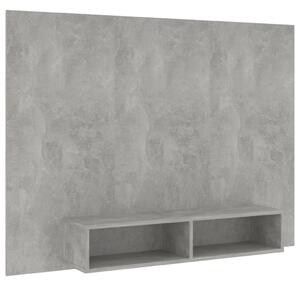 Wall TV Cabinet Concrete Grey 135x23.5x90 cm Engineered Wood