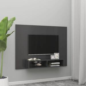 Wall TV Cabinet Grey 135x23.5x90 cm Chipboard