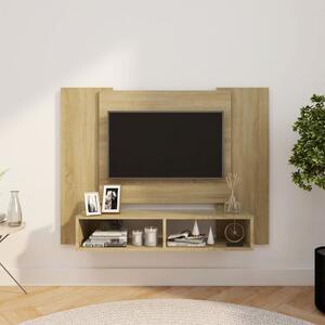 Wall TV Cabinet Sonoma Oak 120x23.5x90 cm Engineered Wood