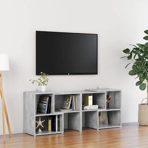 TV Cabinet Concrete Grey 104x30x52 cm Chipboard