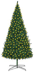 Artificial Christmas Tree with LEDs 400 cm Green