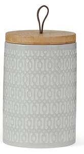 Taupe Geometric Kitchen Canister Taupe