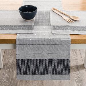 Grey Global Bands 100% Cotton Placemat Grey