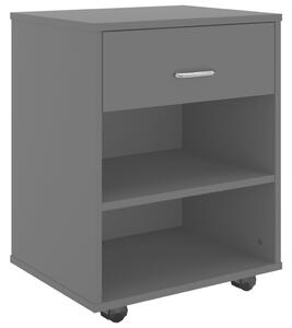 Rolling Cabinet Grey 46x36x59 cm Engineered Wood