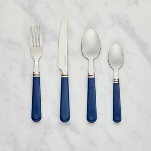Navy 16 Piece Cutlery Set Navy and Silver