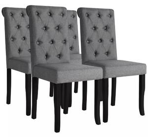 Dining Chairs 4 pcs Solid Wood Dark Grey
