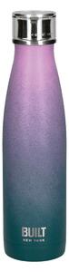 Built Pink Blue Ombre 500ml Stainless Steel Water Bottle Pink and Blue