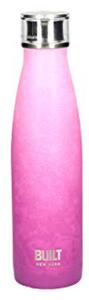 Built Pink Purple Ombre 500ml Stainless Steel Water Bottle Pink