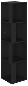 Corner Cabinet Black 33x33x132 cm Engineered Wood